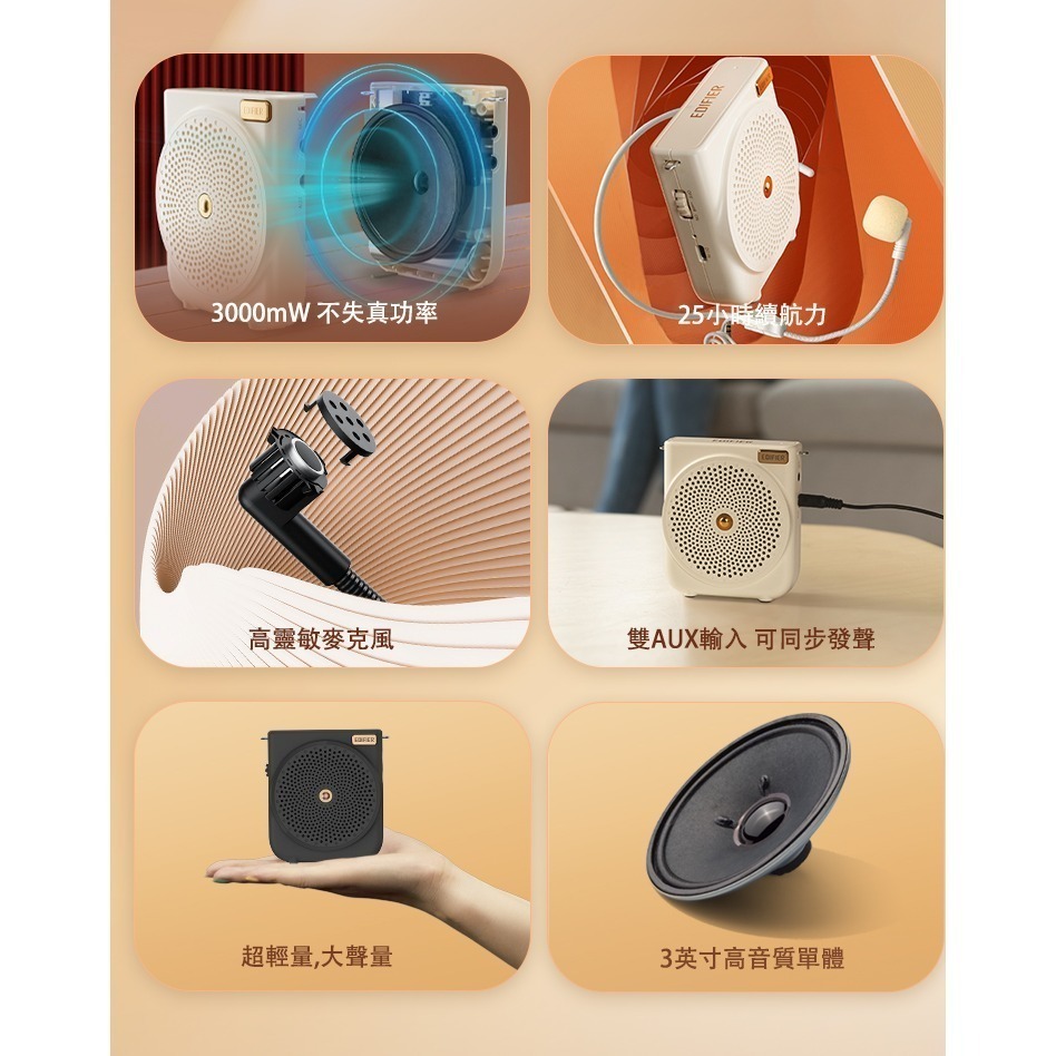 EDIFIER MF3 攜帶式小蜜蜂擴音機-細節圖2