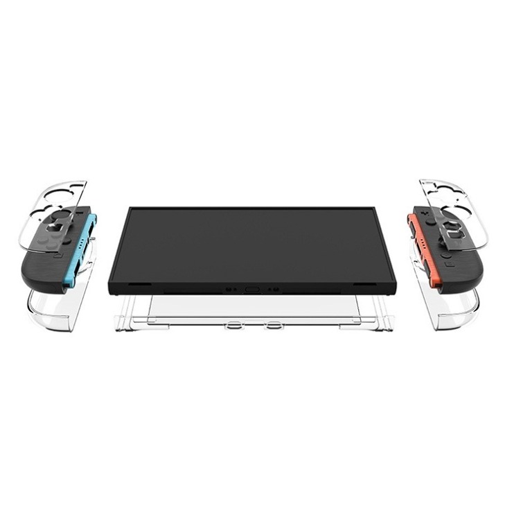 [便宜遊戲館] 超低價! NS2 分體水晶殼 透明手把保護殼 TPU / PC 可插入充電底座(副廠)switch2-細節圖2