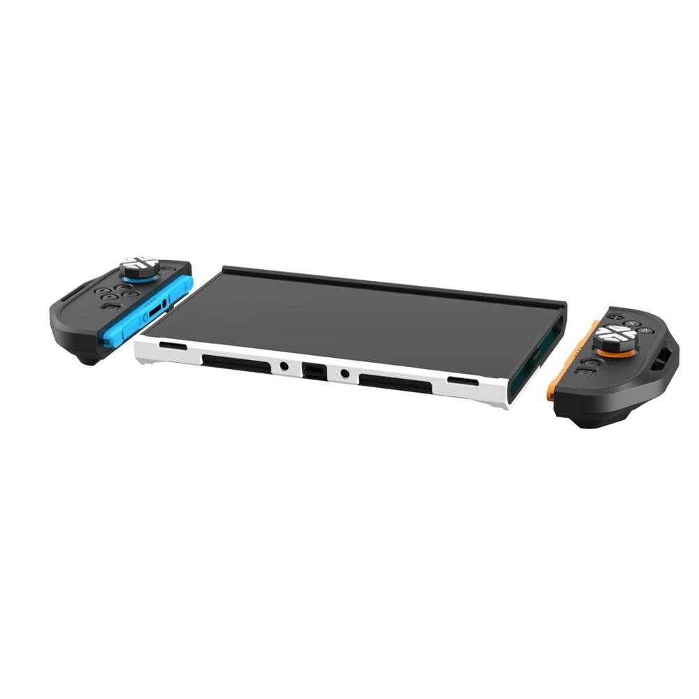 [便宜遊戲館] 超低價! NS2 主機 機甲保護殼 分體式 TPU+PC 可插入底座(副廠)switch2 水晶殼 造型-細節圖3