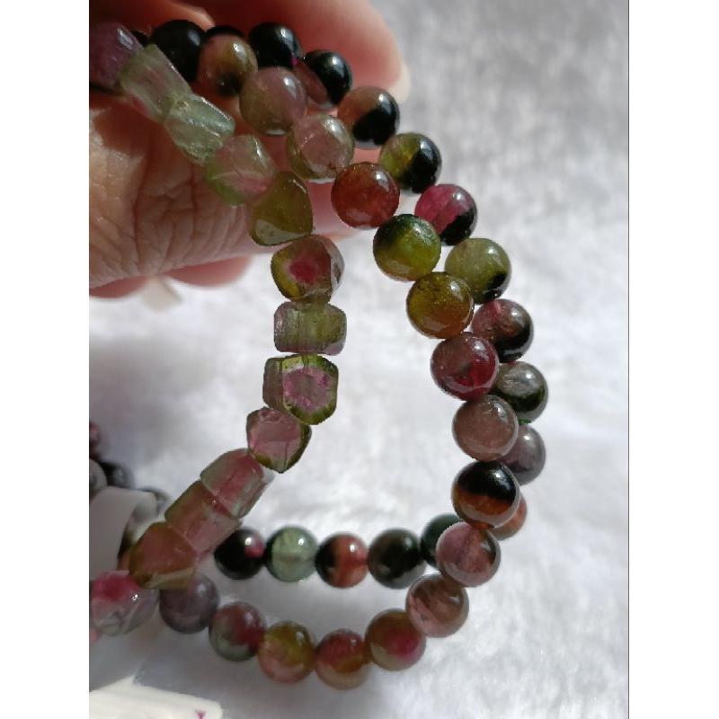 👑Rc慢漫石光💫天然水晶，西瓜碧璽 雙色-細節圖2