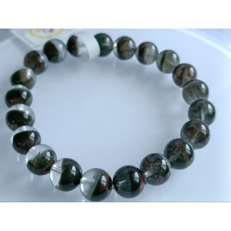 👑Rc慢漫石光💫天然水晶，老礦綠幽靈，深綠幽靈-細節圖2