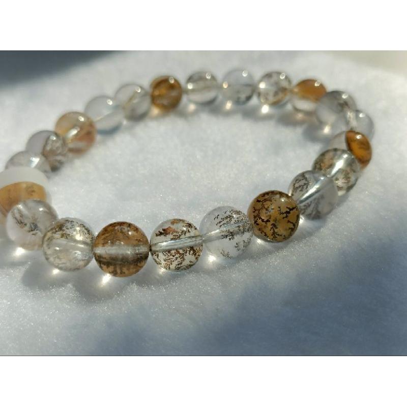 👑Rc慢漫石光💫天然水晶，畢業精品級 小樹膠花，發財樹，膠花水晶-細節圖3