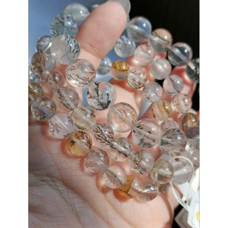 👑Rc慢漫石光💫天然水晶，畢業精品級 小樹膠花，發財樹，膠花水晶-細節圖4