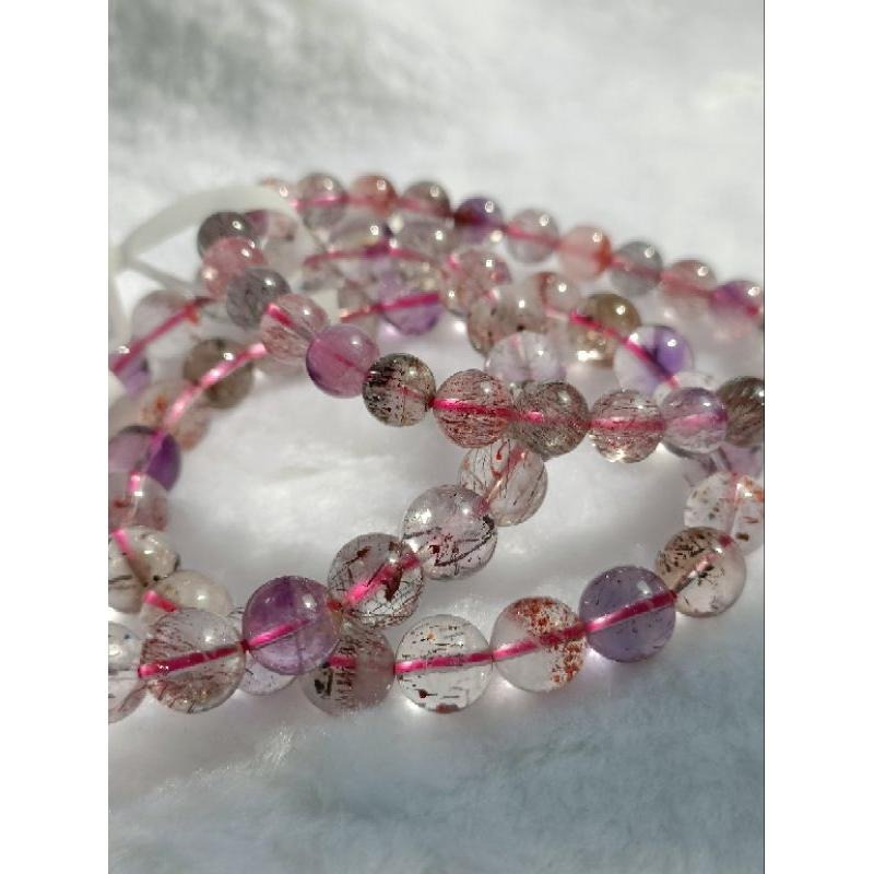 👑Rc慢漫石光💫天然水晶，放大水晶能量，精品 超七 水晶-細節圖2