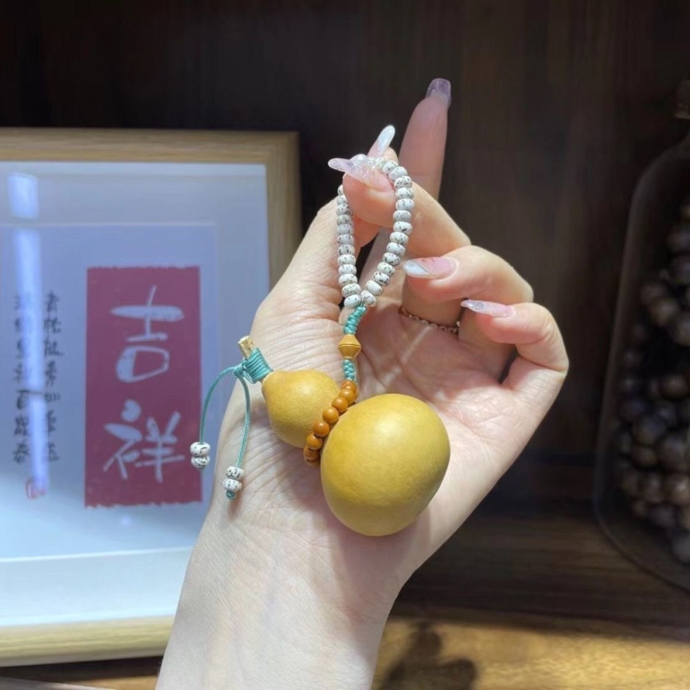 天然葫蘆掛飾、鑰匙圈-細節圖2