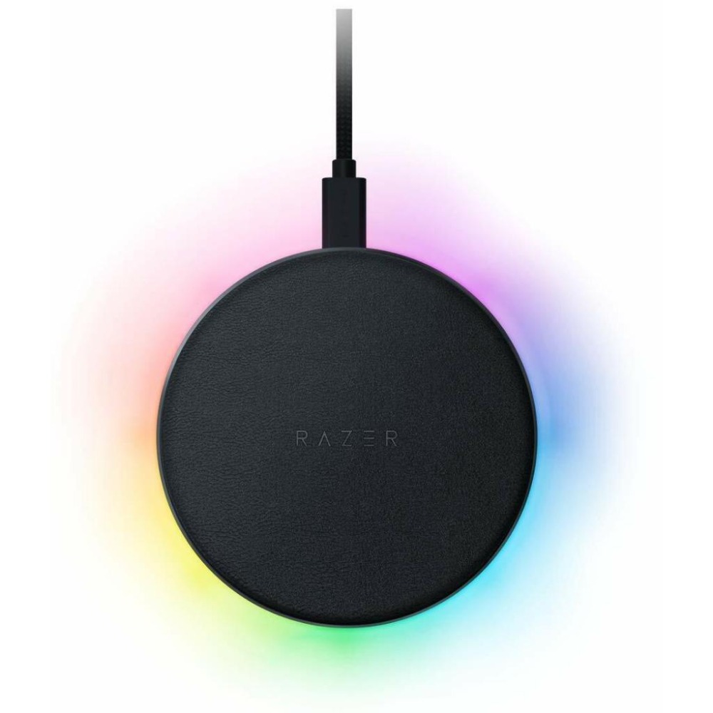 🐍蛇粉專屬天地🐍Razer Charging Pad Chroma 雷蛇快速無線充電盤 無線充電器 快充 無線充電盤-細節圖3