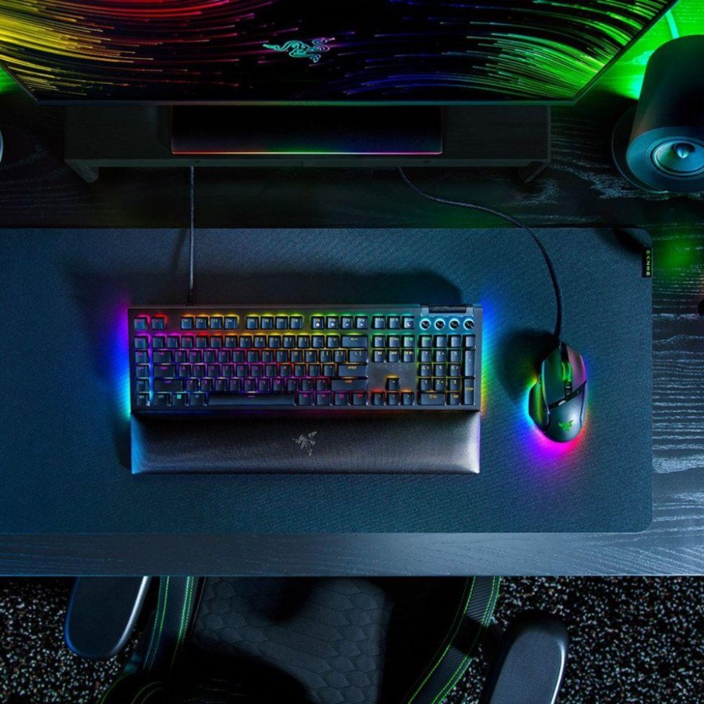 🐍蛇粉專屬天地🐍 Razer Blackwidow V4 雷蛇黑寡婦 V4 全尺寸鍵盤  綠軸 黃軸 有線鍵盤 英文-細節圖2