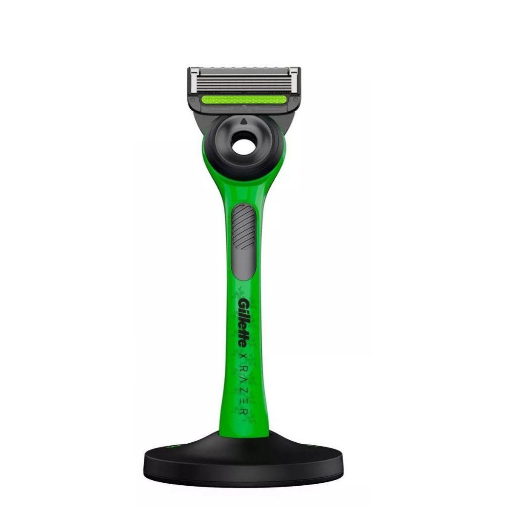 🐍蛇粉專屬天地🐍 RAZER X Gillette Labs 雷蛇吉列聯名 極光系列刮鬍刀 （1刀架2刀頭1磁吸底座）-細節圖4