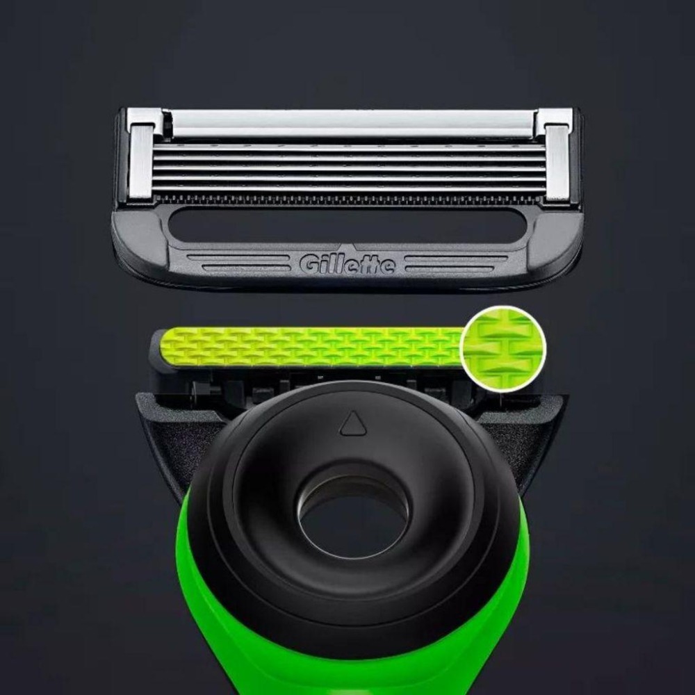 🐍蛇粉專屬天地🐍 RAZER X Gillette Labs 雷蛇吉列聯名 極光系列刮鬍刀 （1刀架2刀頭1磁吸底座）-細節圖6