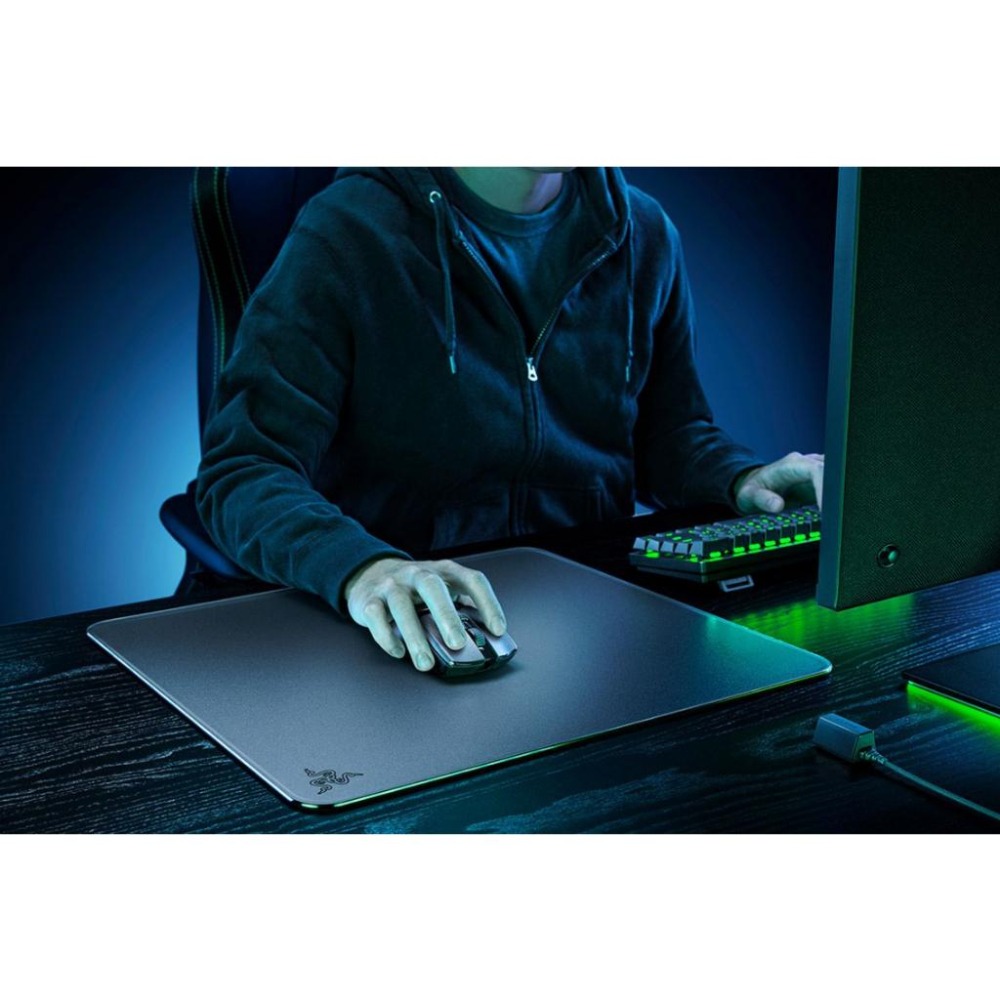 🐍蛇粉專屬天地🐍 Razer Atlas 強化玻璃遊戲滑鼠墊 玻璃滑鼠墊 滑鼠墊-細節圖2