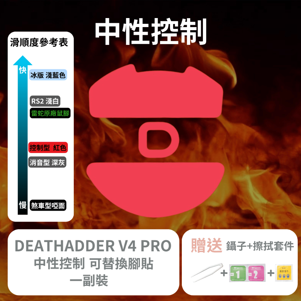 🐍RFH蛇粉天地🐍【UltraGlide】Razer Deathadder V4 Pro鼠腳 鐵氟龍鼠腳 雷蛇滑鼠腳-規格圖7