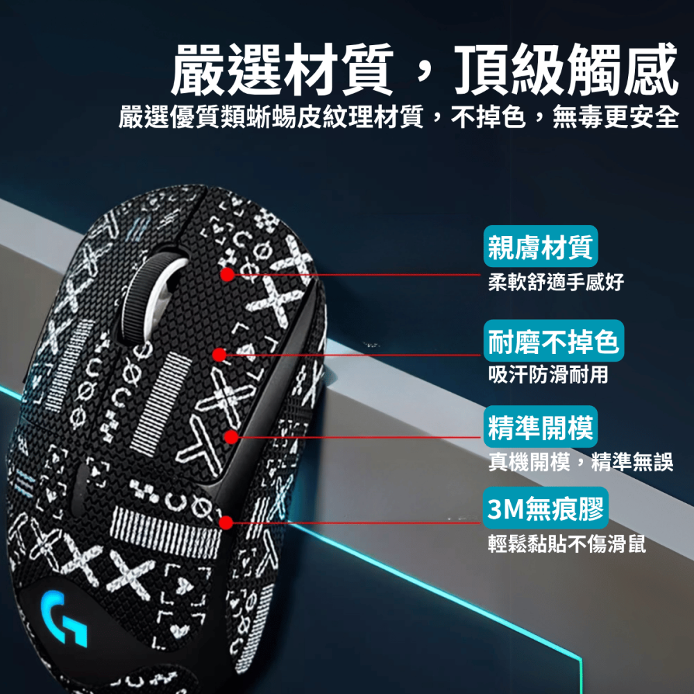 🐍RFH蛇粉天地🐍 RFH基礎款+全包鼠貼 雷蛇鼠貼 滑鼠防滑貼 止滑貼 razer 多款可用 viper v3-細節圖4