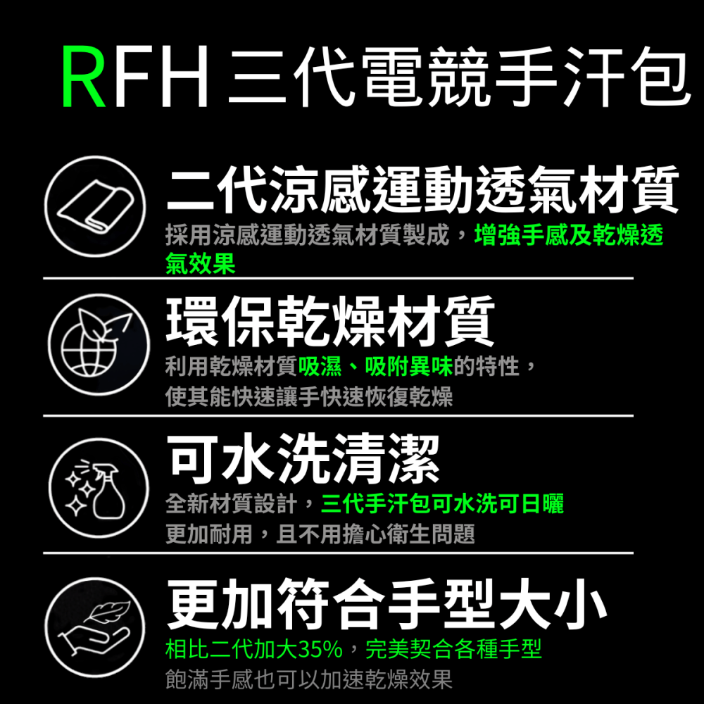 🐍RFH蛇粉天地🐍 RFH三代可水洗手汗包 手汗包 紓壓 清潔 吸汗 FPS遊戲 電競專用 遊戲專用 瓦羅蘭 英雄聯-細節圖9