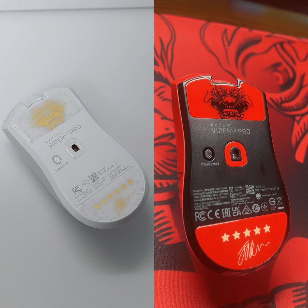 🐍RFH蛇粉天地🐍 Faker 訂製玻璃鼠腳 faker鼠腳 viper v3 雷蛇 razer T1 玻璃腳貼-細節圖5