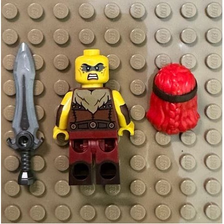 LEGO 樂高 71045 兇猛 野蠻人 野蠻女 25代人偶包 11號 col25-11 col434 11-細節圖3