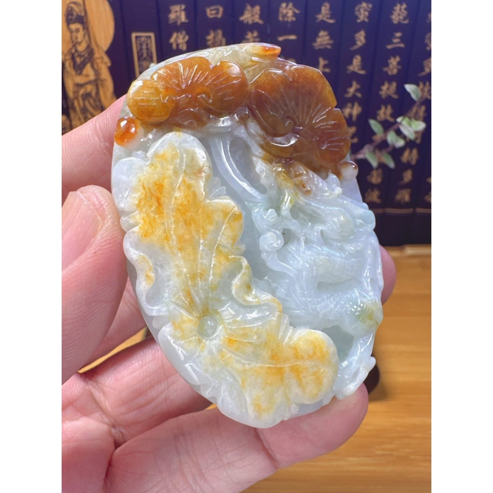 天然翡翠A貨-祥龍戲珠事業有成發財如意  商品編號061009-細節圖7