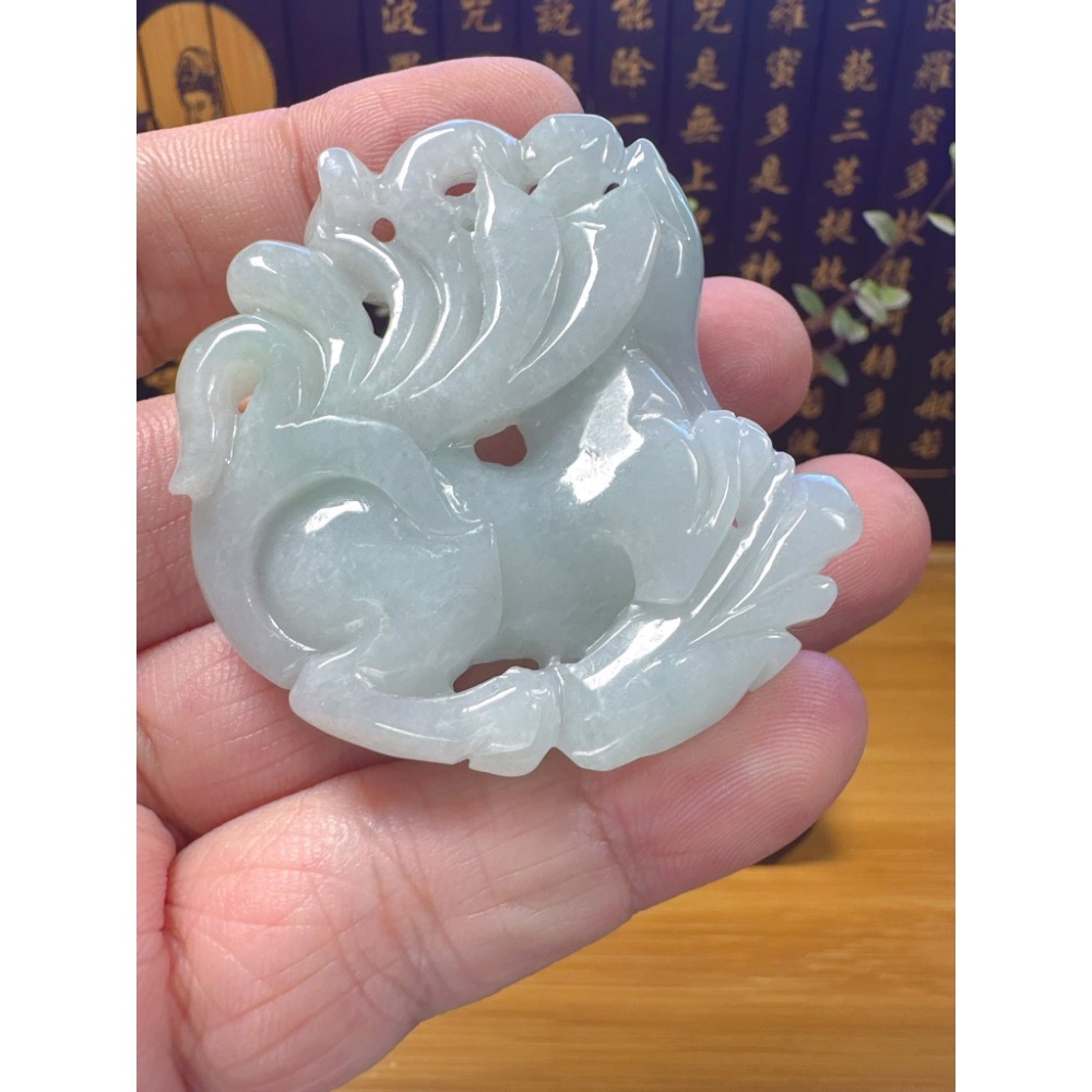 天然翡翠A貨-九尾狐仙 商品編號061001-細節圖7