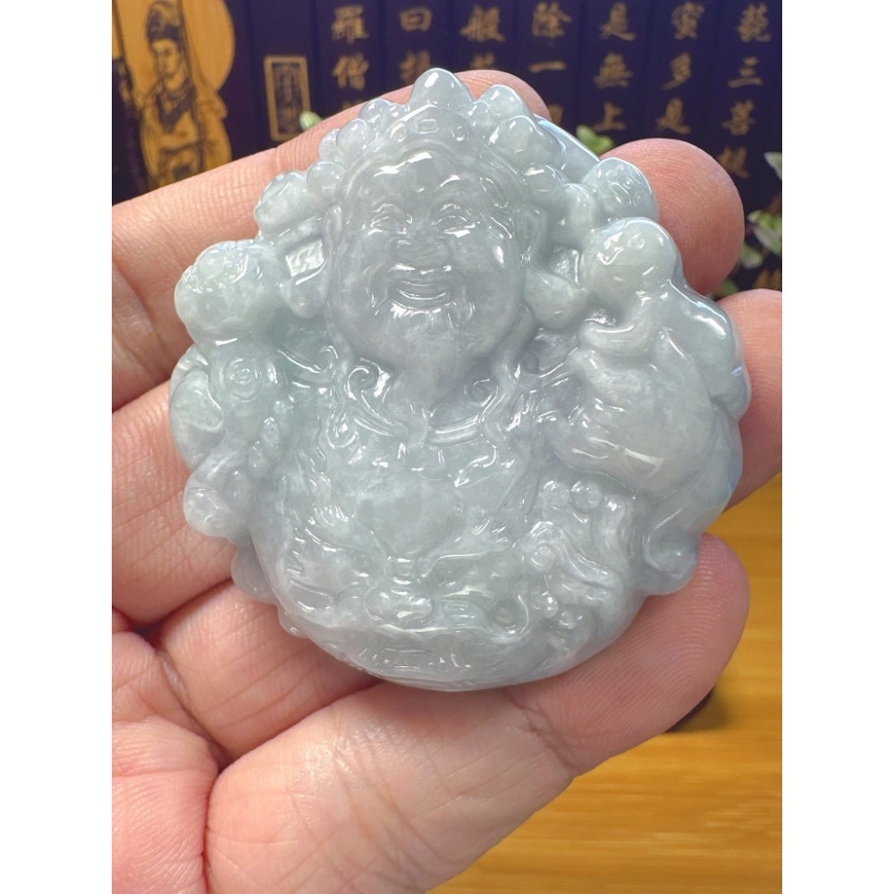 天然翡翠A貨-財神爺  商品編號061010-細節圖2