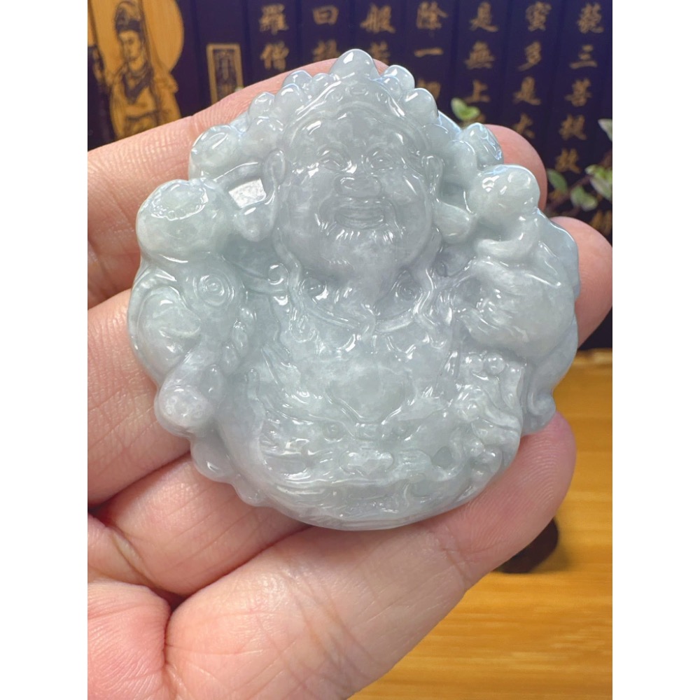 天然翡翠A貨-財神爺  商品編號061010-細節圖3