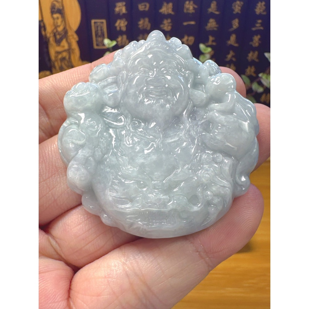 天然翡翠A貨-財神爺  商品編號061010-細節圖4