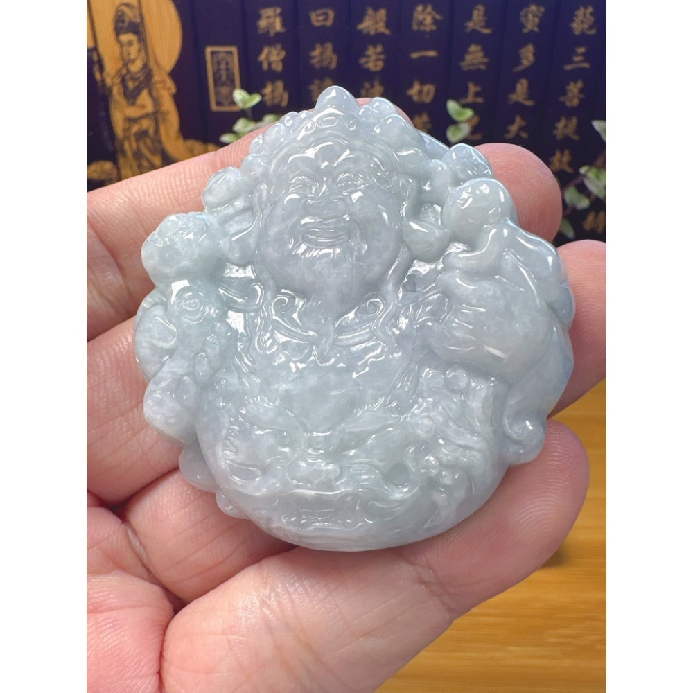 天然翡翠A貨-財神爺  商品編號061010-細節圖5