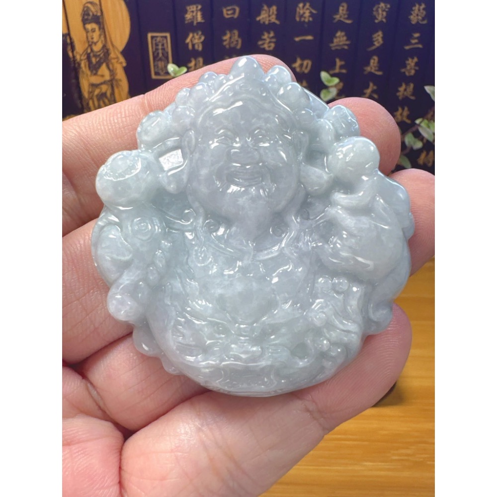 天然翡翠A貨-財神爺  商品編號061010-細節圖6