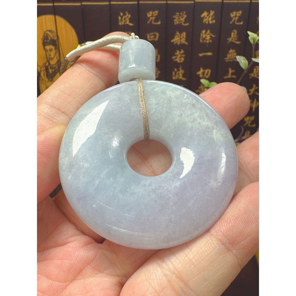 天然翡翠A貨-富貴圓滿平安扣  商品編號060714-細節圖5