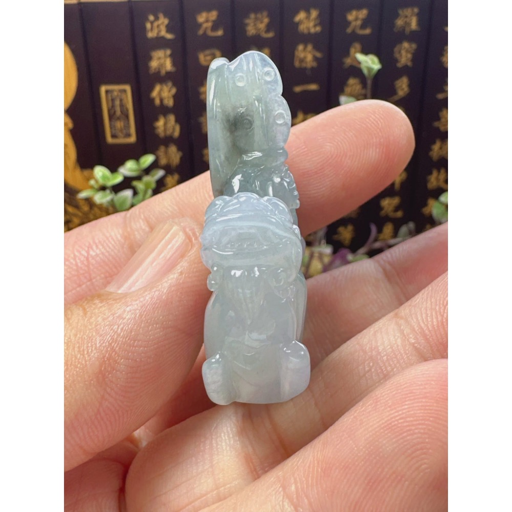 天然翡翠A貨-地藏王菩薩小擺件  商品編號060712-細節圖7