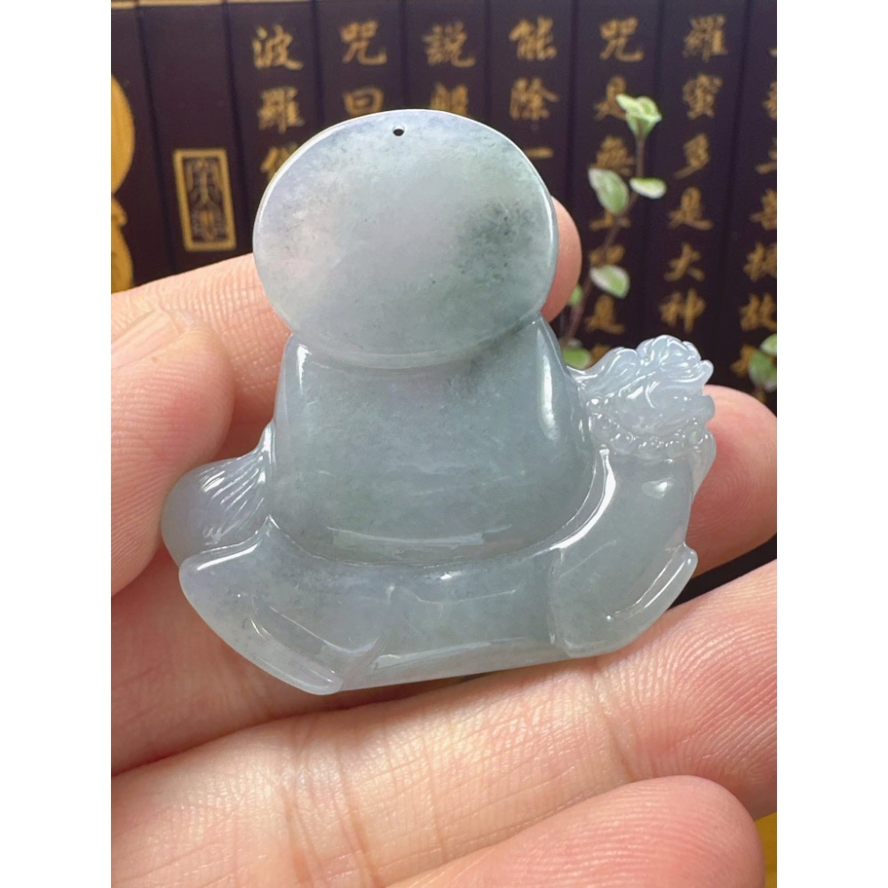 天然翡翠A貨-地藏王菩薩小擺件  商品編號060712-細節圖8
