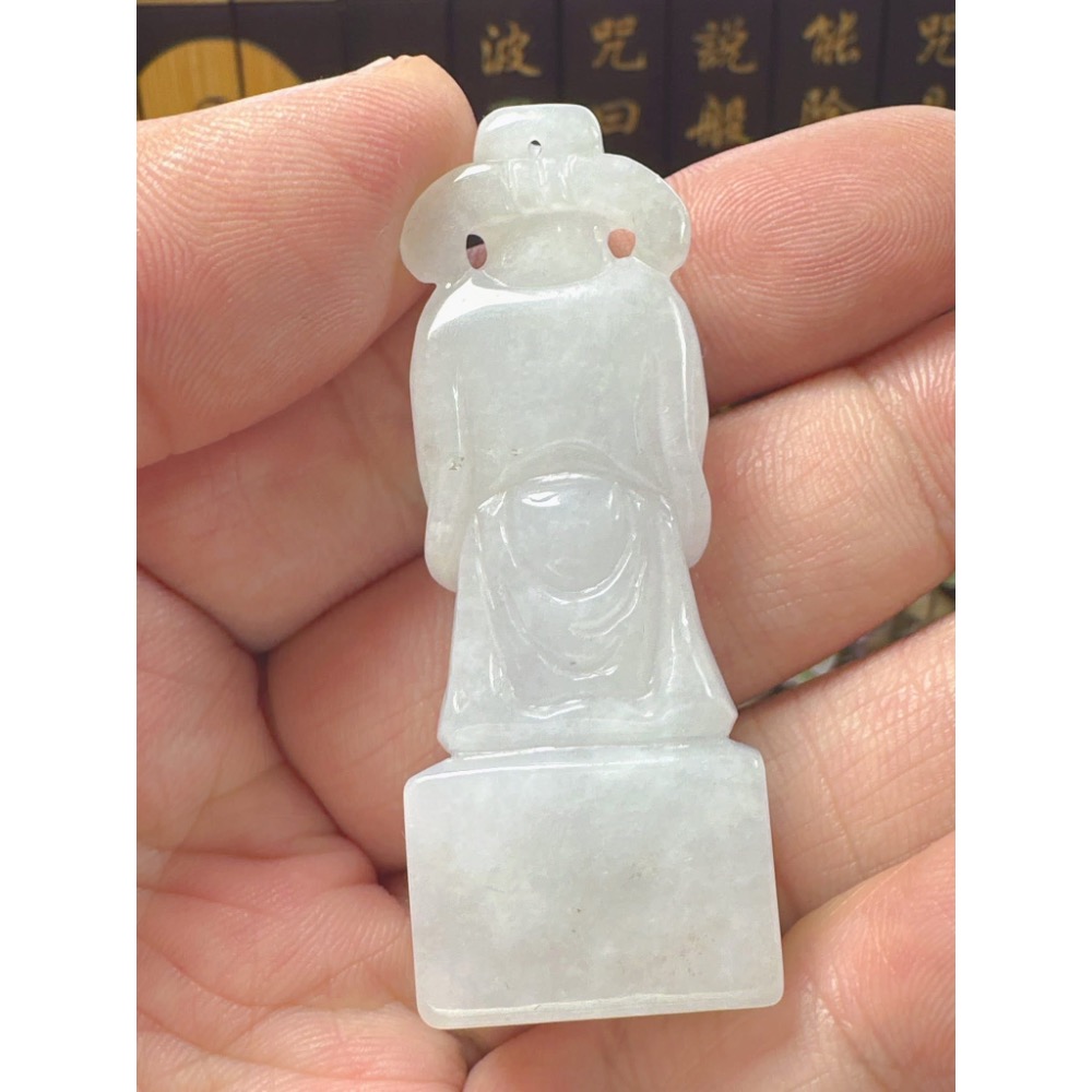 天然翡翠A貨-財神爺發財印章  商品編號060711-細節圖8