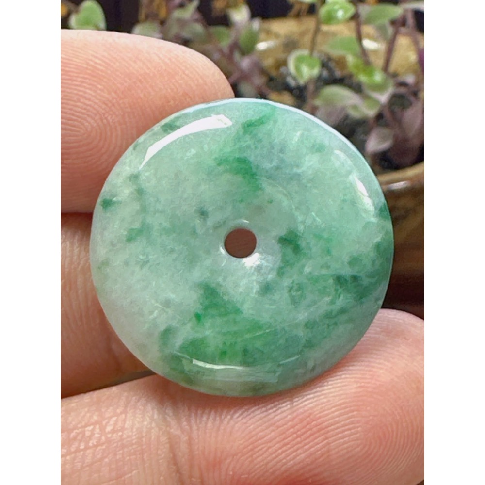 天然翡翠A貨-富貴圓滿平安扣 商品編號060706-細節圖2