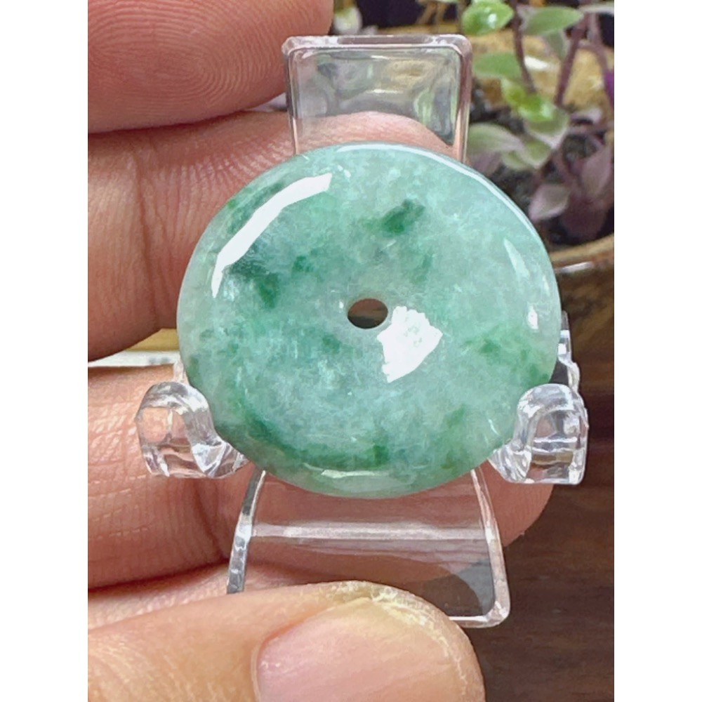 天然翡翠A貨-富貴圓滿平安扣 商品編號060706-細節圖3