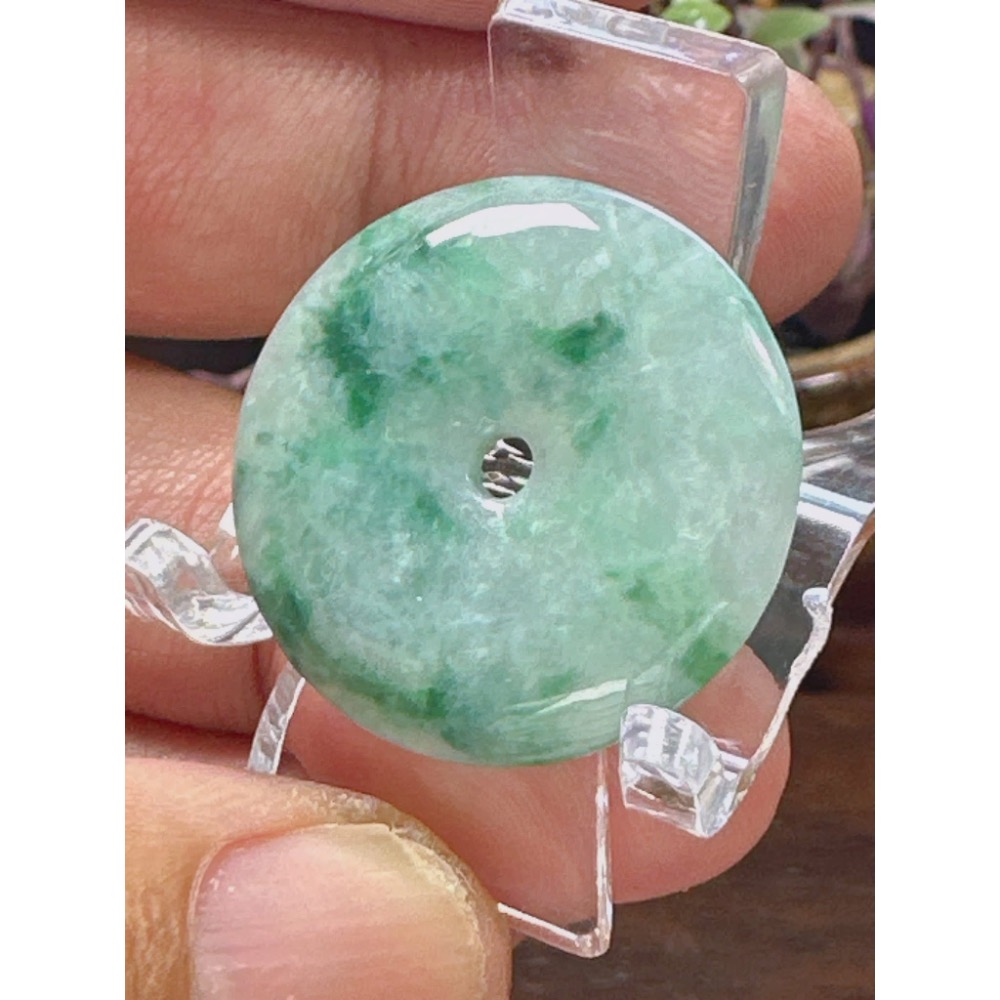 天然翡翠A貨-富貴圓滿平安扣 商品編號060706-細節圖4