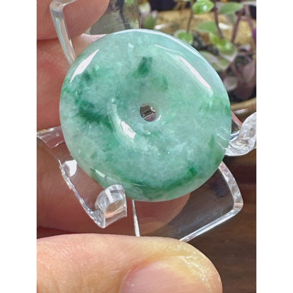 天然翡翠A貨-富貴圓滿平安扣 商品編號060706-細節圖5