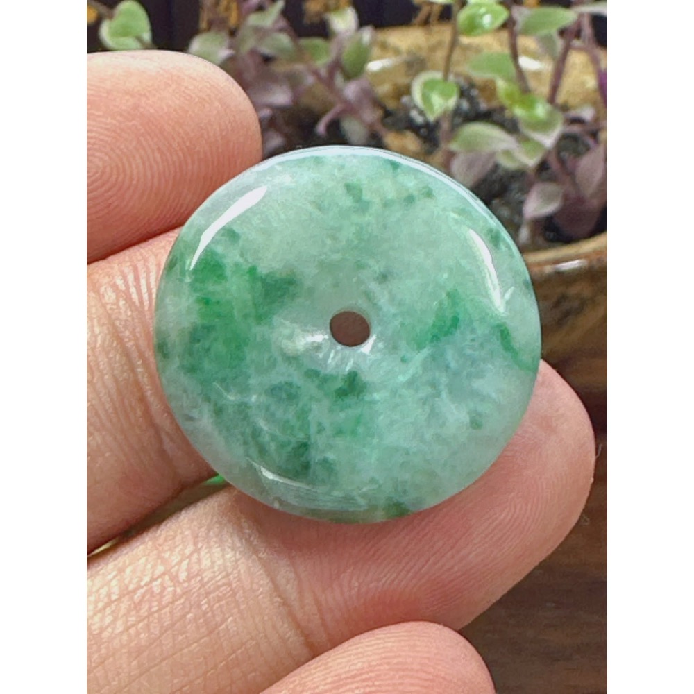 天然翡翠A貨-富貴圓滿平安扣 商品編號060706-細節圖6