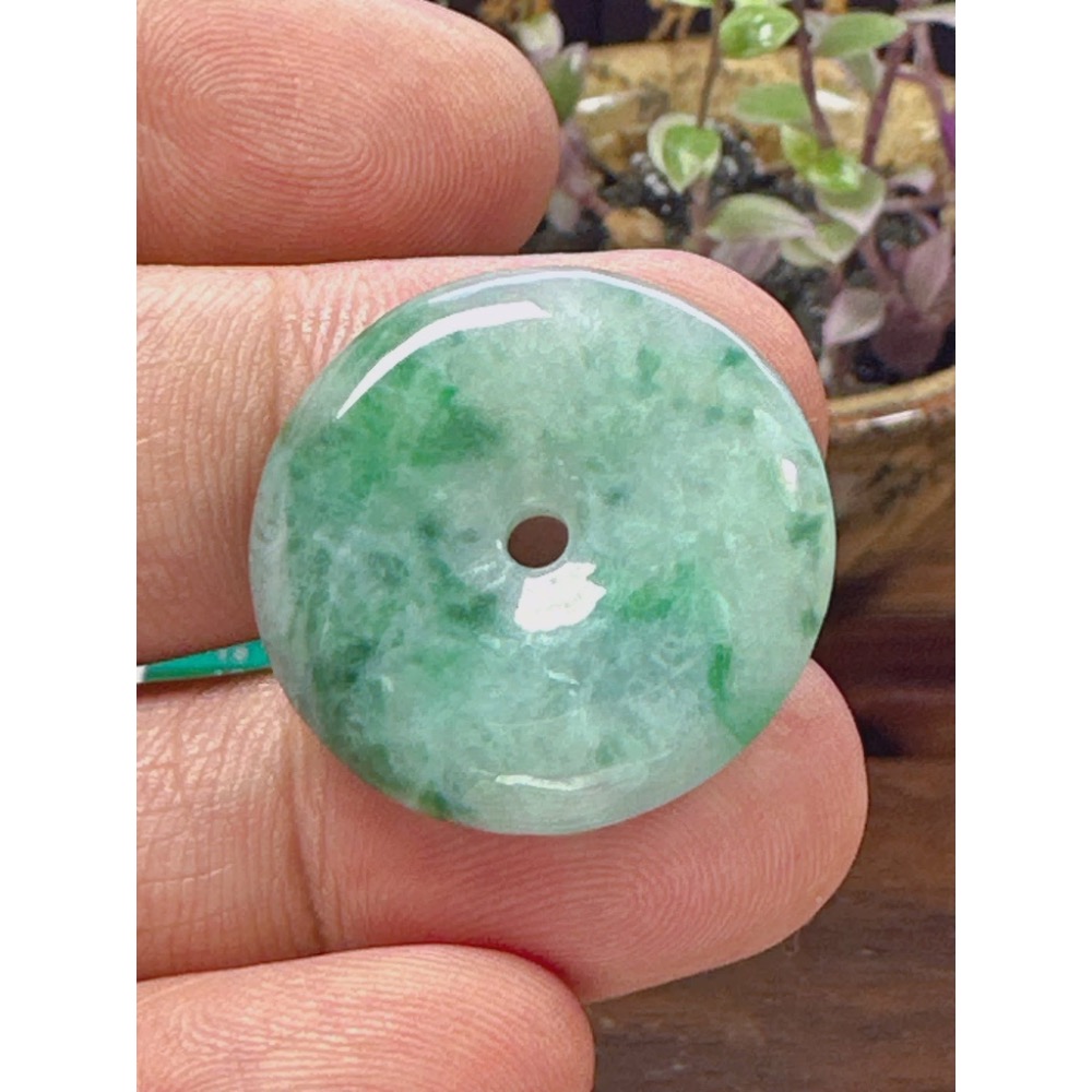 天然翡翠A貨-富貴圓滿平安扣 商品編號060706-細節圖7