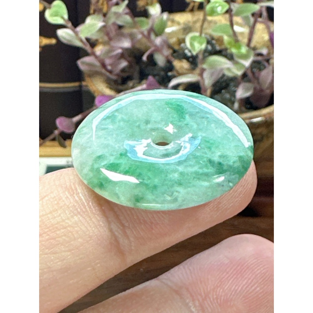 天然翡翠A貨-富貴圓滿平安扣 商品編號060706-細節圖9