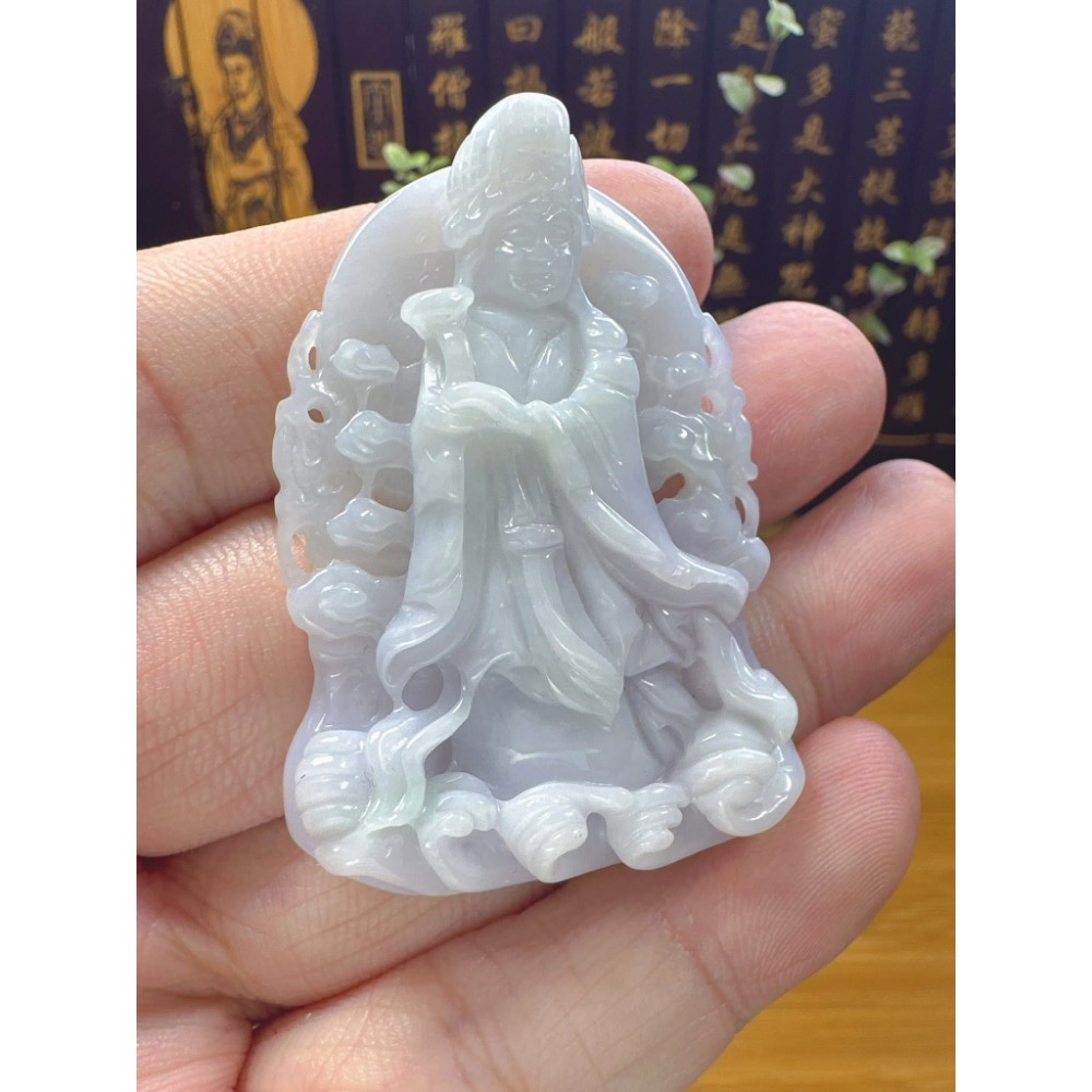 天然翡翠A貨-天上聖母媽祖娘娘 商品編號060703-細節圖2