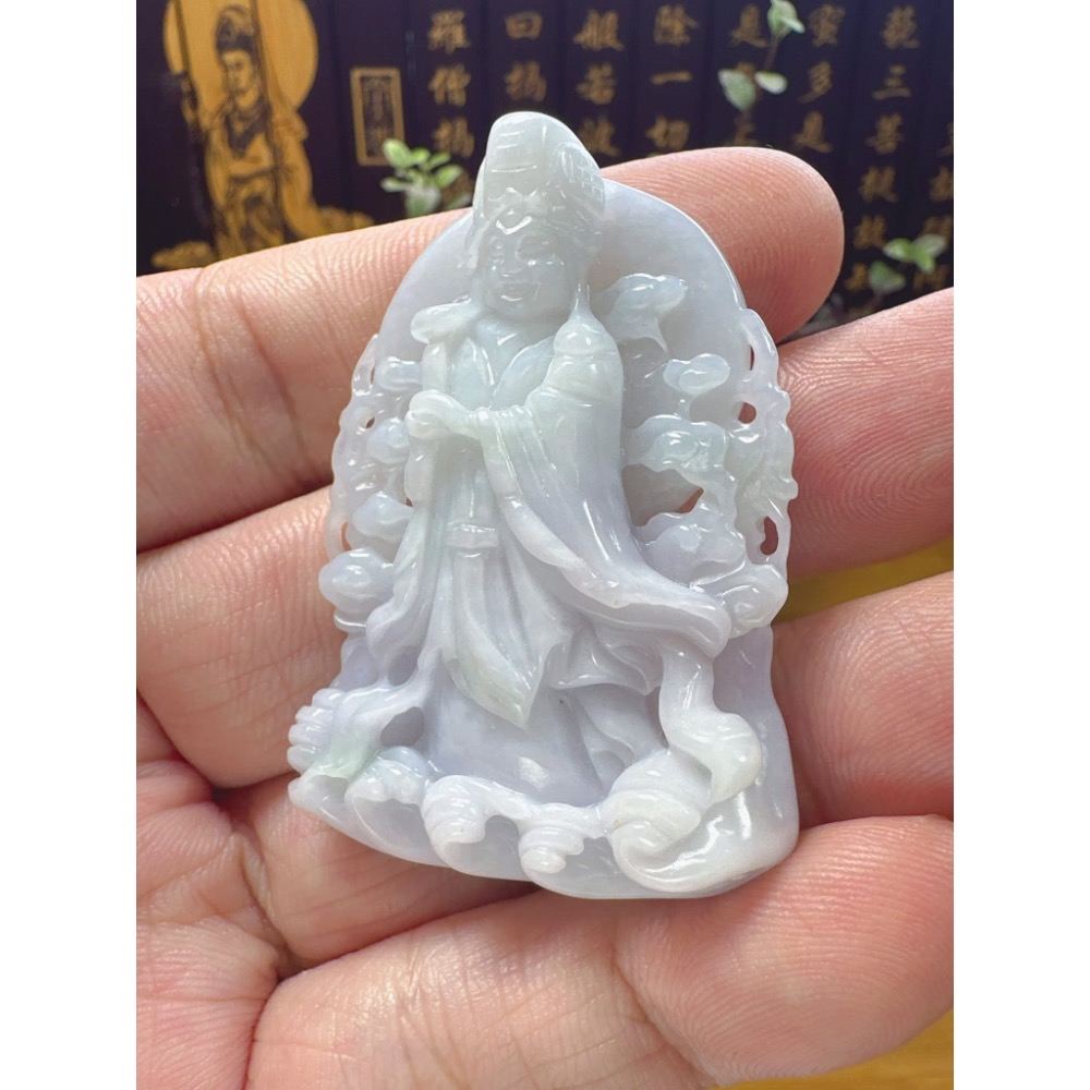 天然翡翠A貨-天上聖母媽祖娘娘 商品編號060703-細節圖3