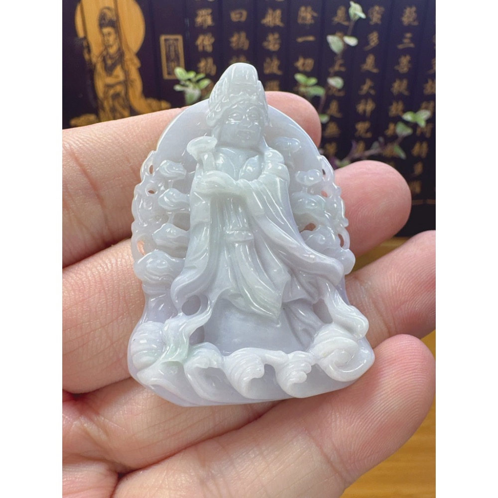 天然翡翠A貨-天上聖母媽祖娘娘 商品編號060703-細節圖4
