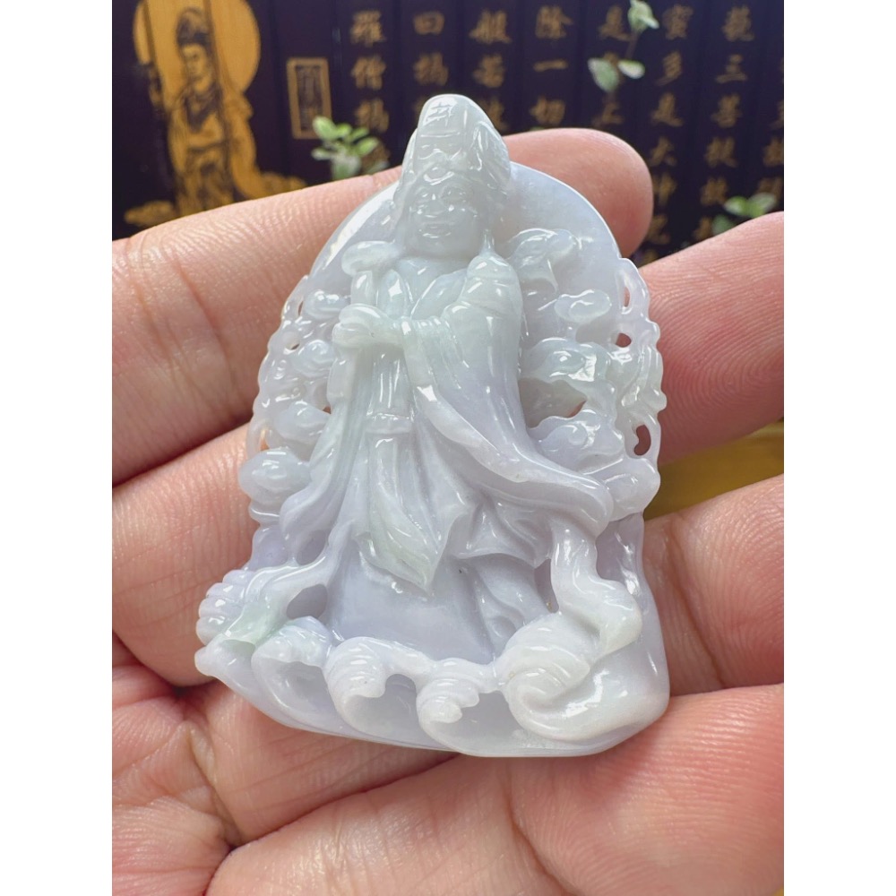 天然翡翠A貨-天上聖母媽祖娘娘 商品編號060703-細節圖5