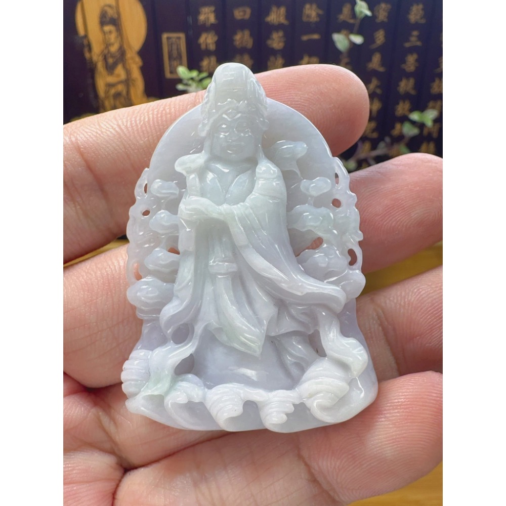 天然翡翠A貨-天上聖母媽祖娘娘 商品編號060703-細節圖6