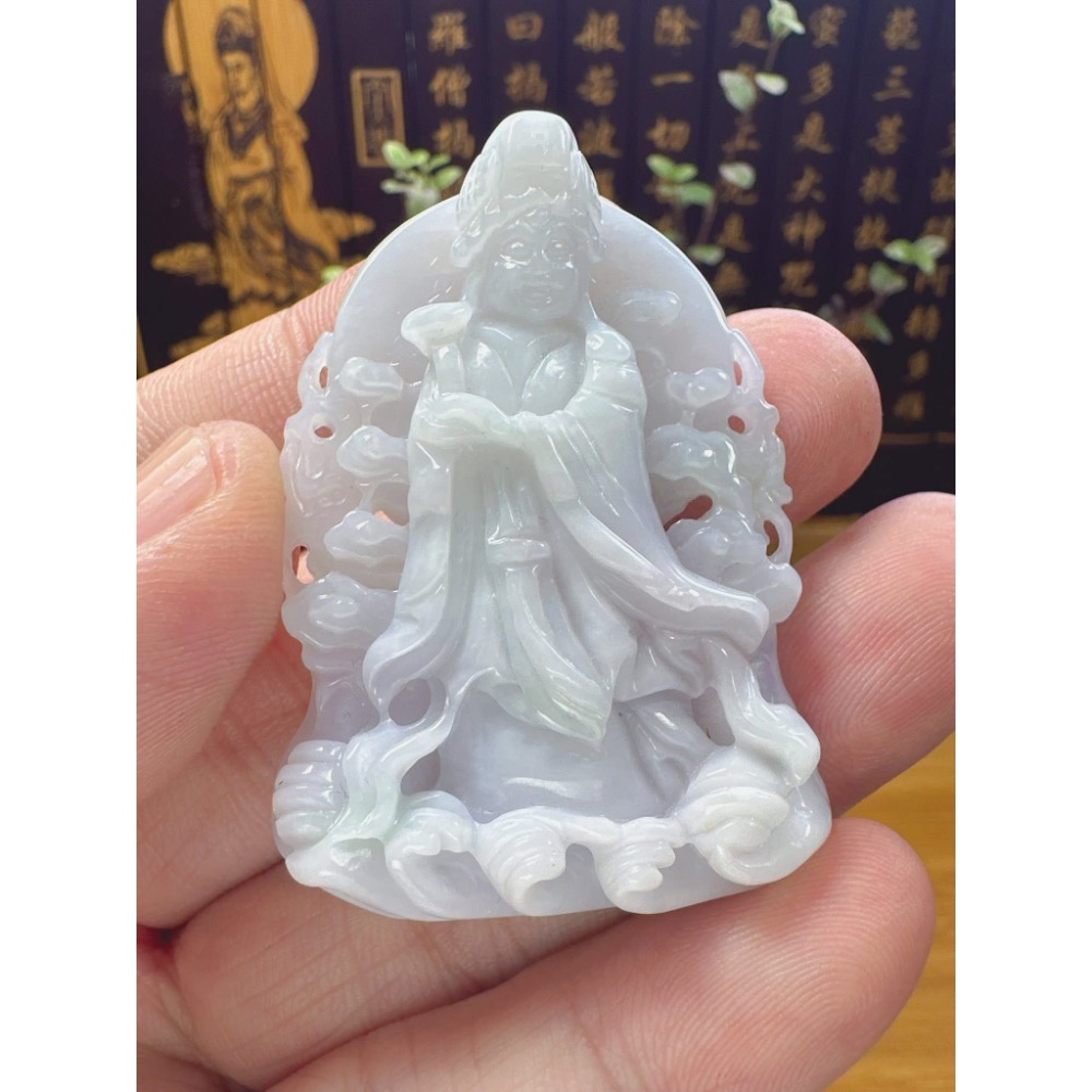 天然翡翠A貨-天上聖母媽祖娘娘 商品編號060703-細節圖7