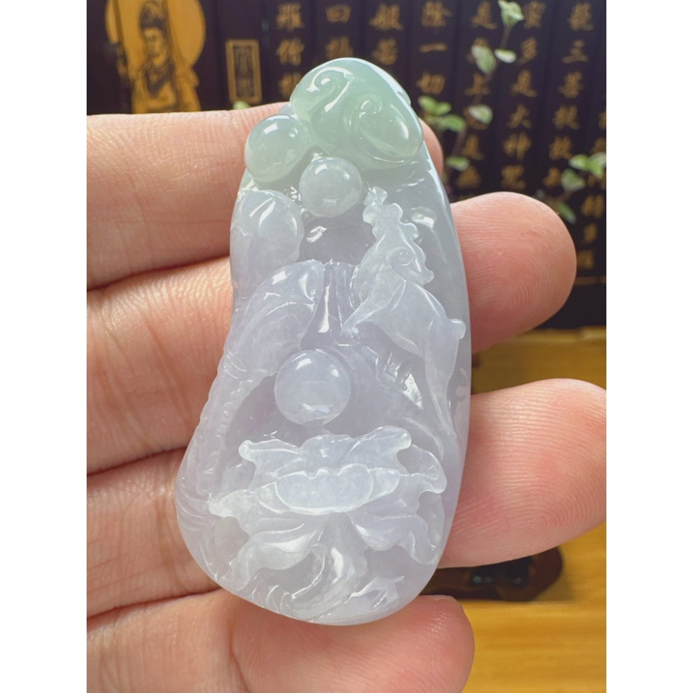 天然翡翠A貨-一路有你藕會發財榮華富貴  商品編號：060708-細節圖5