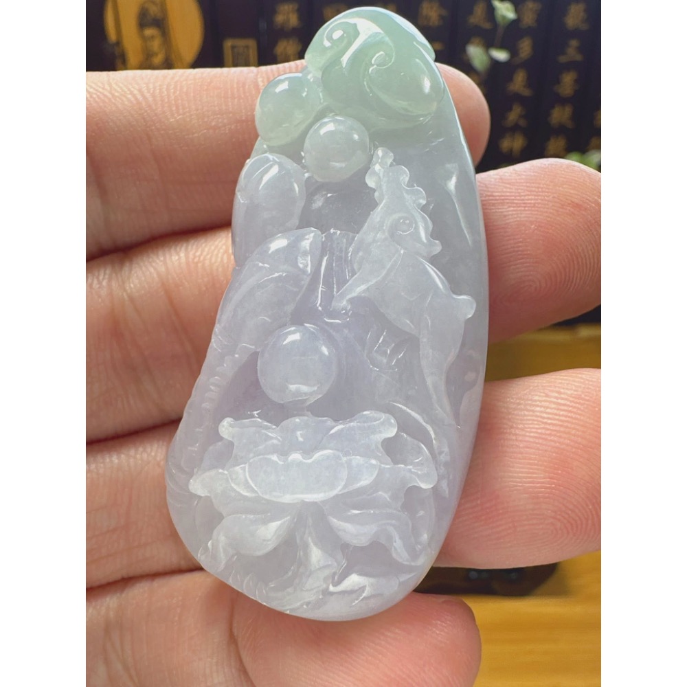 天然翡翠A貨-一路有你藕會發財榮華富貴  商品編號：060708-細節圖6