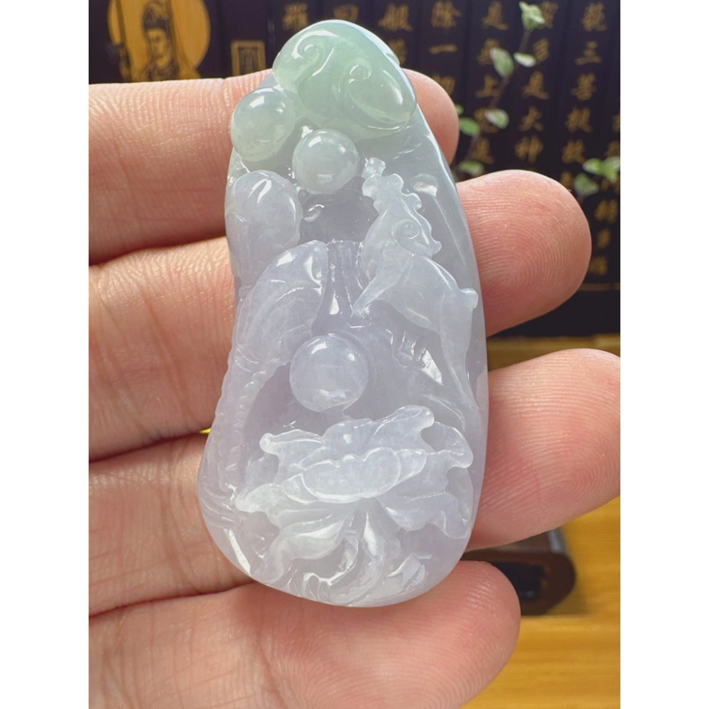 天然翡翠A貨-一路有你藕會發財榮華富貴  商品編號：060708-細節圖7