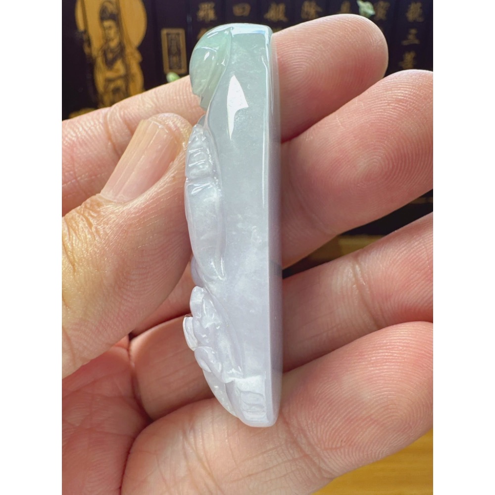 天然翡翠A貨-一路有你藕會發財榮華富貴  商品編號：060708-細節圖8