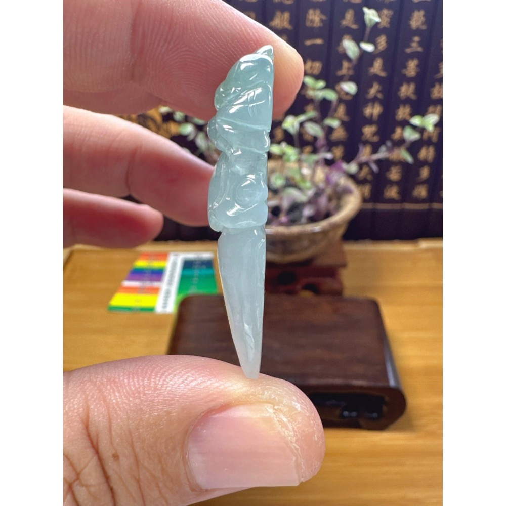 天然翡翠A貨-福在眼前成果豐碩獨佔鰲頭 商品編號060707-細節圖7