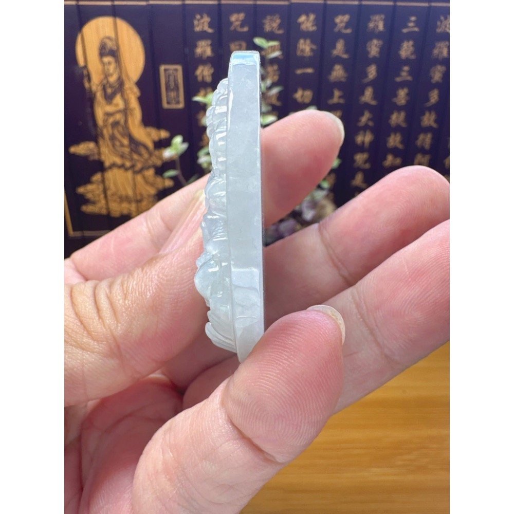 天然翡翠A貨-八大守護神-千手觀音玉牌 商品編號060109-細節圖8