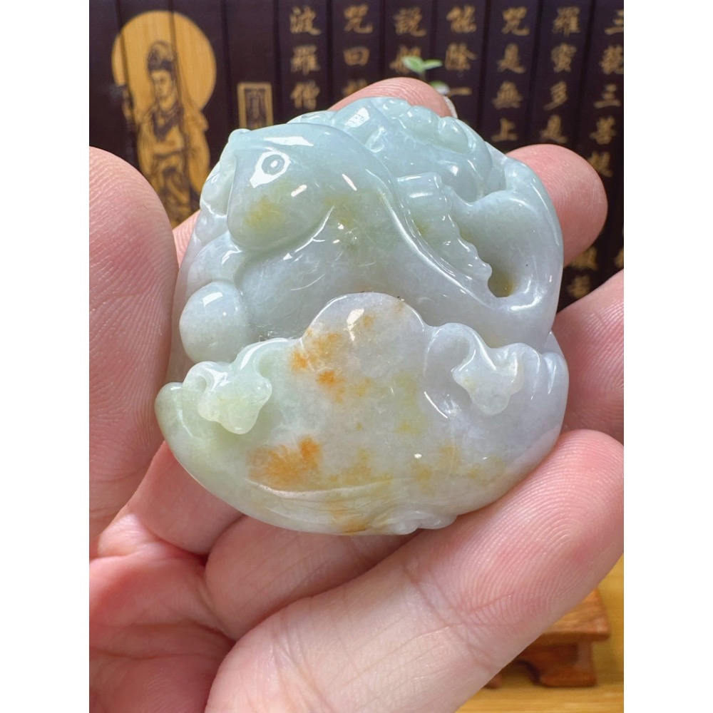 天然翡翠A貨-發財如意年年有餘 商品編號060201-細節圖4